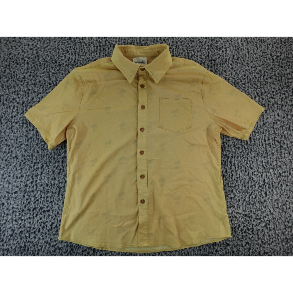 Jack's Surfboards Mens‎ Medium Shirt Button Up S/S AOP Palm Trees.